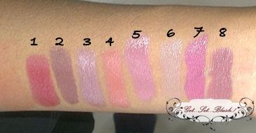 Swatch Check : 8 Chambor SILK TOUCH Lipsticks