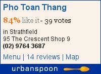 Pho Toan Thang on Urbanspoon