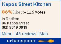 Kepos Street Kitchen on Urbanspoon