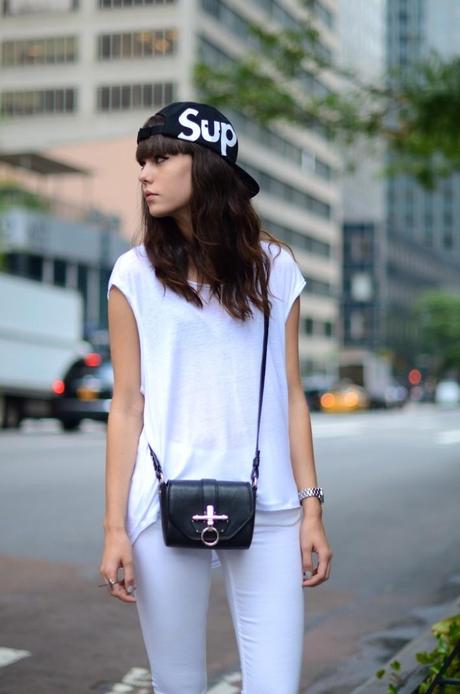 sports inspired look black and white