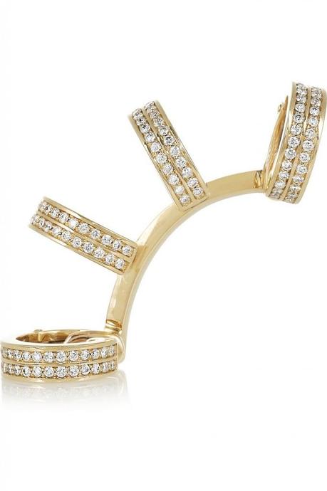 REPOSSI Berbère 18-karat gold diamond ear cuff