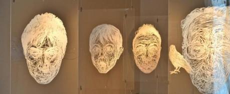 Carefully Sliced Paper Portraits