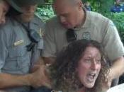 Female Veteran Violently Arrested Playing Banjo Wrong Place Syria Protest (Video)