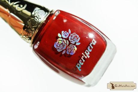 Peripera Rose Nail RD701 Cherris Red Nail Color Review