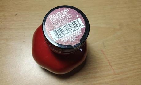 Maybelline EyeStudio Color Tattoo 24hr Cream Gel Eyeshadow Metallic Pomegranate Swatches