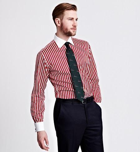 Thomas Pink_AW13_Mens_SF_GladwinStripe_WhiteRed_095