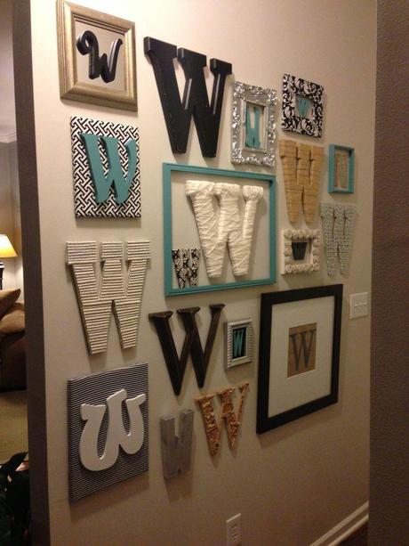 Monogram wall decor...only with the letter 