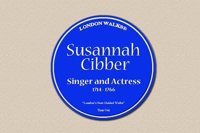 The Missing Plaques of Old London Town No.1: Susannah Cibber