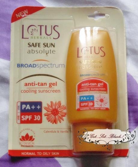 Lotus Herbals Absolute Anti-Tan Gel Review