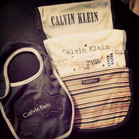 Eating solids #bibs  #feeding #calvinklien #ck