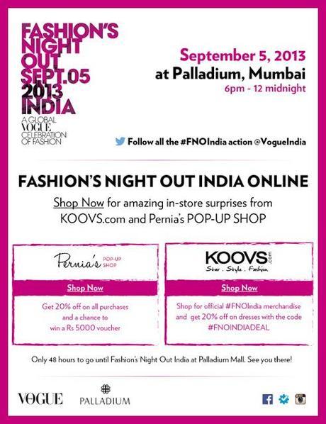 Fashion Night Out India | #FNOIndia SALE and More