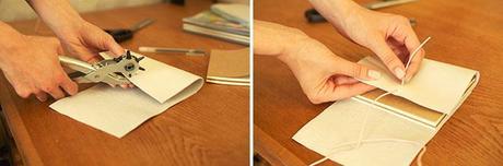 how to make a DIY leather notebook