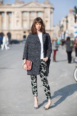coat, marled, street style, Stockholm street style, winter fashion, pattern mixing