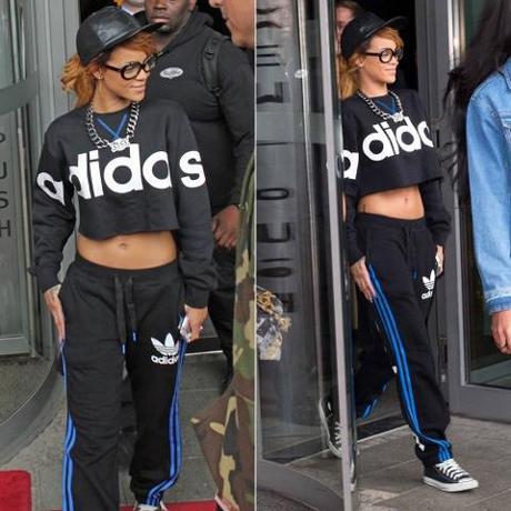 Grab her look ~ Rihanna in Adidas