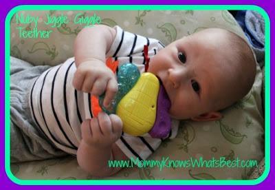Nuby Jiggle Giggle Vibrating Teether for Babies