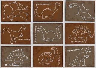 Dinosaur Art Trading Cards