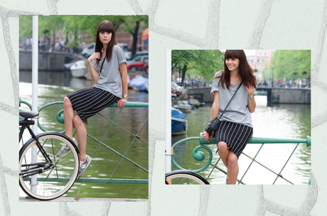 lovelybylucy pinstripe skirt outfit
