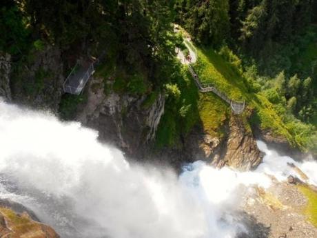 Looking down on Stuiben Falls and the lower viewing platforms