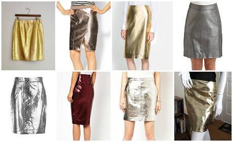 Styling a Metallic Pencil Skirt I Don't Even Own Yet...