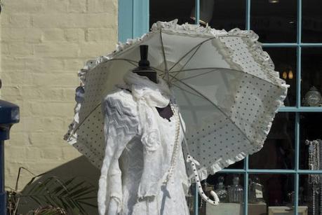 Dress and parasol - Whitstable town