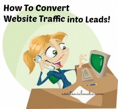 how to convert website traffic into leads
