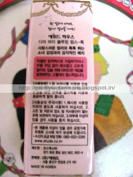 Etude House Dear My Blooming Lips Talk RD304-Review