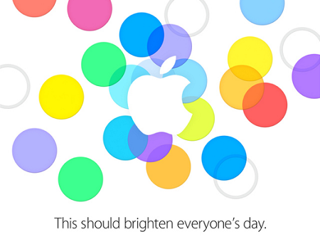 new colors on the invitations announce iPhone 5c