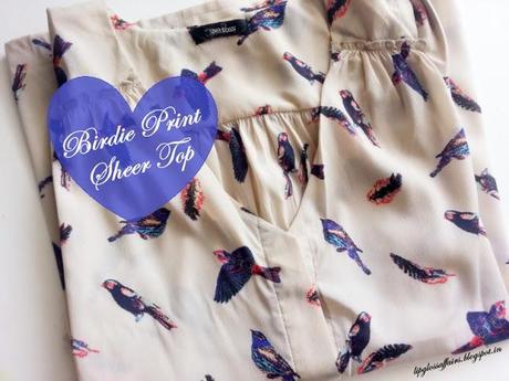 ♥ Birdie Print Sheer Top worn by Magnolia Breeland of Hart of Dixie is on Fashionara.com ♥