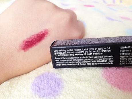 arbonne cosmetics lipstick rouge a levres jam confiture swatch blog review