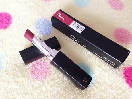 arbonne cosmetics lipstick rouge a levres jam confiture swatch blog review