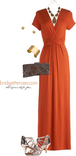 Who, What, Where, Why, How? Outfit of the Day: Orange Maxi Dress ...