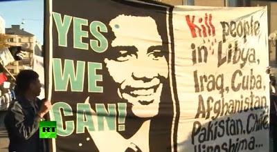 ‘Yes We Can…Kill People’: Anti-war Activists Protest As Obama Visits Sweden - (Video & Stunning Images)