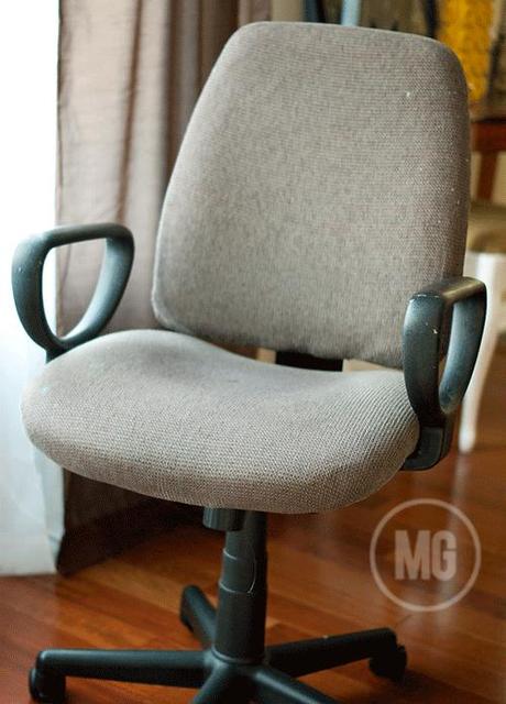 my office chair...from DRAB to FAB! with Waverly Fabric #WaverizeIt!