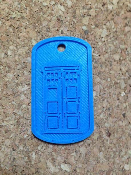 Latest NERD TAGS Shows Responsibility with Their Great Power Doctor Who TARDIS 3D Printed NerdTag!