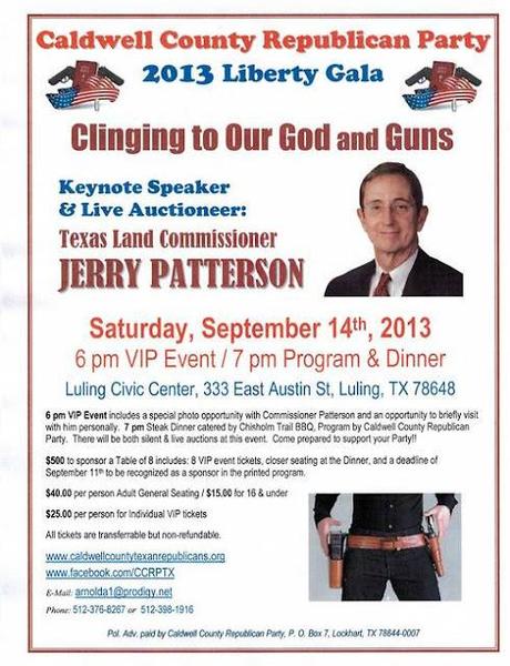 The GOP Clinging to God and Guns in Caldwell County, Texas.