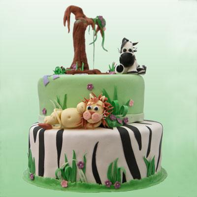 Dark chocolate  Cake with an African theme post image