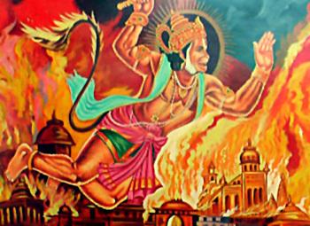 HanumanBurningLanka