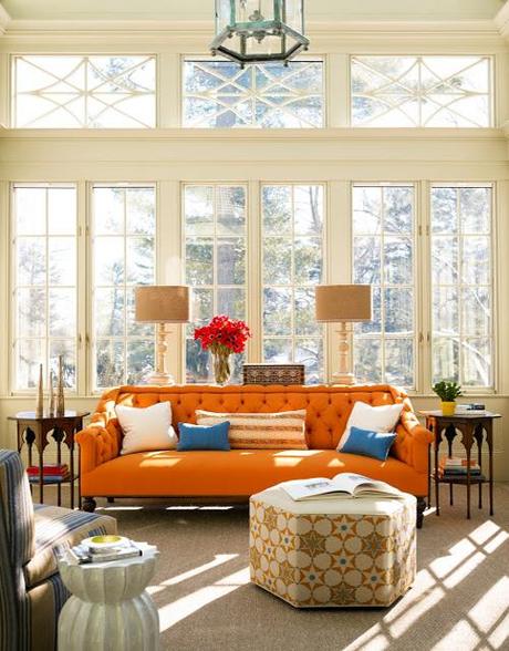 Simone Design Blog|Decorating with Orange