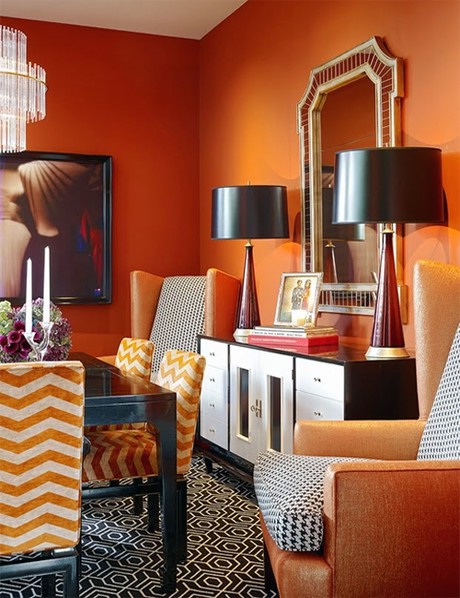 Simone Design Blog|Decorating with Orange