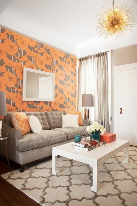 Simone Design Blog|Decorating with Orange