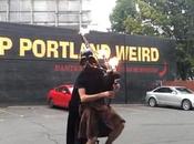 Watch: This Darth Vader Play Flaming Bagpipes Riding Unicycle