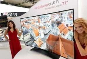 LG Show Off Massive 77 inch Curved Ultra HD OLED TV At IFA 2013