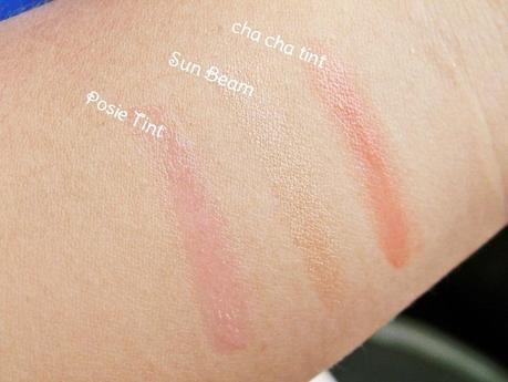 Benefit Gettin' Cheeky; Posie tint, Sun Beam & Cha Cha Tint Review