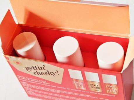 Benefit Gettin' Cheeky; Posie tint, Sun Beam & Cha Cha Tint Review