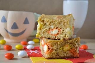 Candy Corn M&M; Blondies