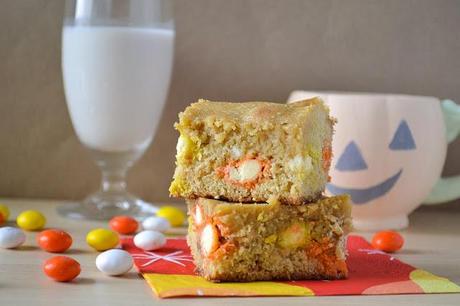 Candy Corn M&M; Blondies