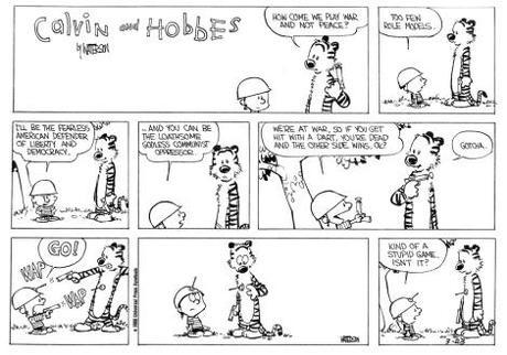 Bill Watterson says it best, as always. (Click to see the full sized cartoon)