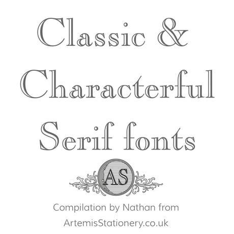 classic serif typeface