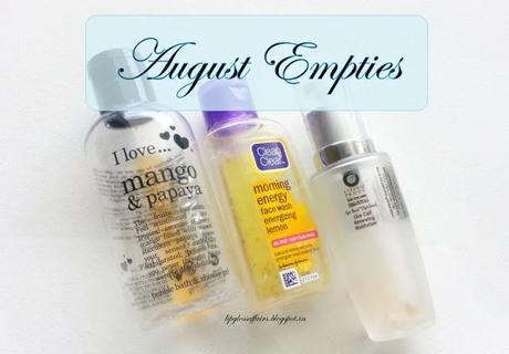 ♥ August Empties ♥
