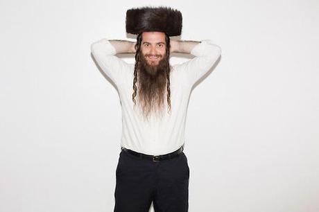 Hassidic models pushing out scantily clad models